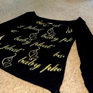 Baby Phat Sweater Y2K Off The Shoulder No Size Probably Women’s Small